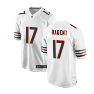 Nike Bears 17 Tyson Bagent White Vapor Untouchable Limited Men Jersey