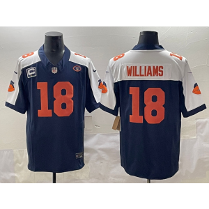 Nike Bears 18 Caleb Williams Navy Thanksgiving Day F.U.S.E. Vapor Limited Men Jersey Nike Bears 18 Caleb Williams Navy Thanksgiving Day F.U.S.E. Vapor Limited Men Jersey