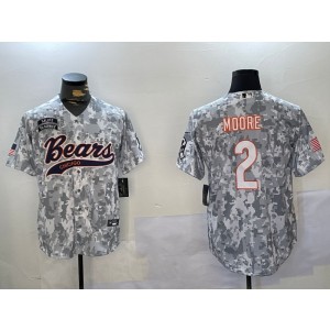 Nike Bears 2 DJ Moore Camo Vapor Baseball Limited Men Jersey Nike Bears 2 DJ Moore Camo Vapor Baseball Limited Men Jersey