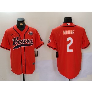 Nike Bears 2 DJ Moore Orange Vapor Baseball Limited Men Jersey Nike Bears 2 DJ Moore Orange Vapor Baseball Limited Men Jersey