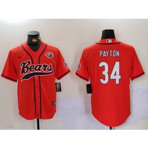 Nike Bears 34 Payton Orange Vapor Baseball Limited Men Jersey Nike Bears 34 Payton Orange Vapor Baseball Limited Men Jersey