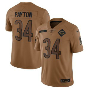 Nike Bears 34 Walter Payton 2023 Brown Salute To Service Limited Men Jersey Nike Bears 34 Walter Payton 2023 Brown Salute To Service Limited Men Jersey