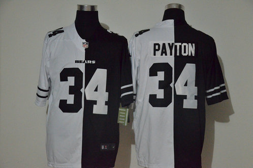 Nike Bears 34 Walter Payton Black And White Split Vapor Untouchable Limited Jersey Nike Bears 34 Walter Payton Black And White Split Vapor Untouchable Limited Jersey