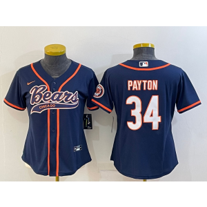 Nike Bears 34 Walter Payton Blue Vapor Baseball Limited Women Jersey Nike Bears 34 Walter Payton Blue Vapor Baseball Limited Women Jersey