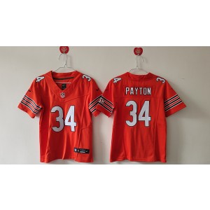 Nike Bears 34 Walter Payton Orange F.U.S.E. Vapor Limited Women Jersey Nike Bears 34 Walter Payton Orange F.U.S.E. Vapor Limited Women Jersey