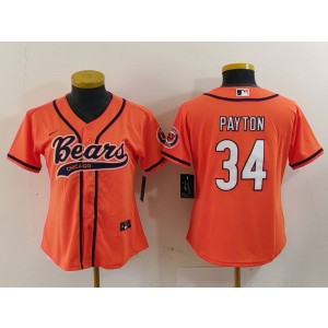 Nike Bears 34 Walter Payton Orange Vapor Baseball Limited Women Jersey Nike Bears 34 Walter Payton Orange Vapor Baseball Limited Women Jersey