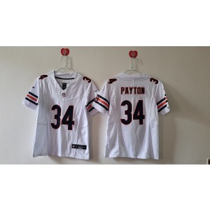 Nike Bears 34 Walter Payton White F.U.S.E. Vapor Limited Youth Jersey