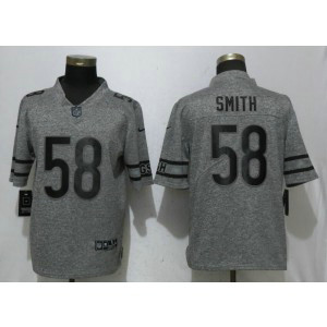 Nike Bears 58 Roquan Smith Gray Gridiron Gray Limited Men Jersey Nike Bears 58 Roquan Smith Gray Gridiron Gray Limited Men Jersey