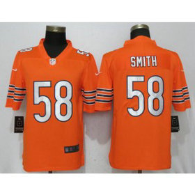 Nike Bears 58 Roquan Smith Orange Vapor Untouchable Limited Men Jersey Nike Bears 58 Roquan Smith Orange Vapor Untouchable Limited Men Jersey
