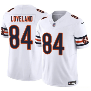 Nike Bears 84 Colston Lovelandr White 2025 Draft F.U.S.E. Vapor Limited Men Jersey Nike Bears 84 Colston Lovelandr White 2025 Draft F.U.S.E. Vapor Limited Men Jersey