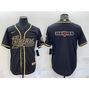 Nike Bears Blank Black Gold Vapor Baseball Logo Limited Men Jersey Nike Bears Blank Black Gold Vapor Baseball Logo Limited Men Jersey