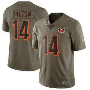 Nike Bengals 14 Andy Dalton Olive 2017 Salute To Service Limited Youth Jersey Nike Bengals 14 Andy Dalton Olive 2017 Salute To Service Limited Youth Jersey