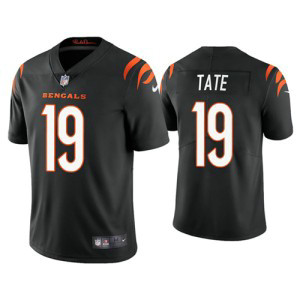 Nike Bengals 19 Auden Tate 2021 Black Vapor Untouchable Limited Men Jersey Nike Bengals 19 Auden Tate 2021 Black Vapor Untouchable Limited Men Jersey