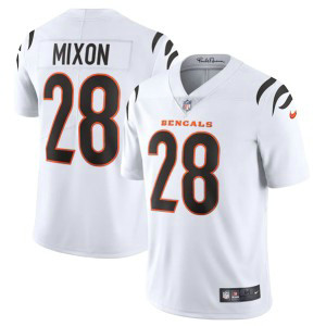 Nike Bengals 28 Joe Mixon 2021 New White Vapor Limited Men Jersey Nike Bengals 28 Joe Mixon 2021 New White Vapor Limited Men Jersey