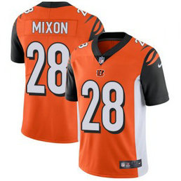 Nike Bengals 28 Joe Mixon Orange Vapor Untouchable Limited Men Jersey Nike Bengals 28 Joe Mixon Orange Vapor Untouchable Limited Men Jersey