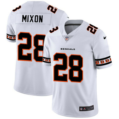 Nike Bengals 28 Joe Mixon White Team Logos Fashion Vapor Limited Jersey Nike Bengals 28 Joe Mixon White Team Logos Fashion Vapor Limited Jersey