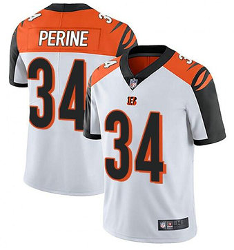 Nike Bengals 34 Samaje Perine White Vapor Untouchable Limited Jersey Nike Bengals 34 Samaje Perine White Vapor Untouchable Limited Jersey