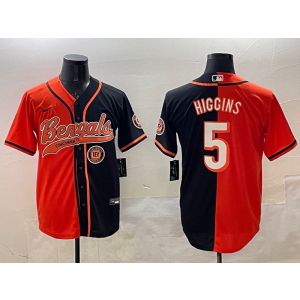 Nike Bengals 5 Tee Higgins Black White Split Vapor Baseball Limited Men Jersey Nike Bengals 5 Tee Higgins Black White Split Vapor Baseball Limited Men Jersey