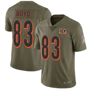 Nike Bengals 83 Tyler Boyd Olive Salute To Service Limited Jersey Nike Bengals 83 Tyler Boyd Olive Salute To Service Limited Jersey