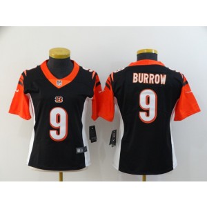 Nike Bengals 9 Joe Burrow Black Vapor Untouchable Limited Women Jersey Nike Bengals 9 Joe Burrow Black Vapor Untouchable Limited Women Jersey