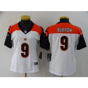 Nike Bengals 9 Joe Burrow White Vapor Untouchable Limited Women Jersey Nike Bengals 9 Joe Burrow White Vapor Untouchable Limited Women Jersey