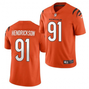 Nike Bengals 91 Trey Hendrickson Orange Vapor Untouchable Limited Men Jersey Nike Bengals 91 Trey Hendrickson Orange Vapor Untouchable Limited Men Jersey