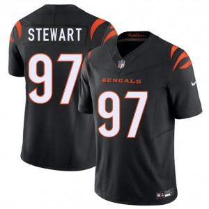 Nike Bengals 97 Shemar Stewart Black 2025 Draft F.U.S.E. Vapor Limited Men Jersey Nike Bengals 97 Shemar Stewart Black 2025 Draft F.U.S.E. Vapor Limited Men Jersey