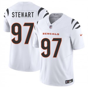 Nike Bengals 97 Shemar Stewart White 2025 Draft F.U.S.E. Vapor Limited Men Jersey Nike Bengals 97 Shemar Stewart White 2025 Draft F.U.S.E. Vapor Limited Men Jersey
