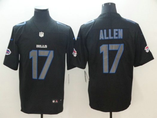 Nike Bills 17 Josh Allen Black Impact Rush Limited Jersey Nike Bills 17 Josh Allen Black Impact Rush Limited Jersey