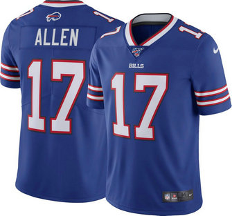 Nike Bills 17 Josh Allen Royal 100th Season Vapor Untouchable Limited Jersey Nike Bills 17 Josh Allen Royal 100th Season Vapor Untouchable Limited Jersey