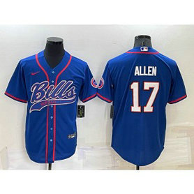 Nike Bills 17 Josh Allen Royal Vapor Baseball Limited Men Jersey