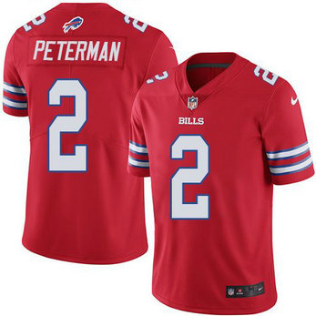 Nike Bills 2 Nathan Peterman Red Color Rush Limited Jersey Nike Bills 2 Nathan Peterman Red Color Rush Limited Jersey