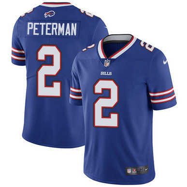 Nike Bills 2 Nathan Peterman Royal Vapor Untouchable Player Limited Jersey Nike Bills 2 Nathan Peterman Royal Vapor Untouchable Player Limited Jersey