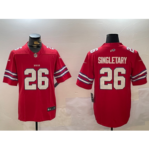 Nike Bills 26 Devin Singletary Red Vapor Limited Men Jersey Nike Bills 26 Devin Singletary Red Vapor Limited Men Jersey