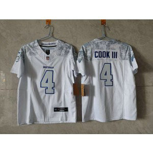 Nike Bills 4 Cook III White Rivalries F.U.S.E. Vapor Limited Youth Jersey Nike Bills 4 Cook III White Rivalries F.U.S.E. Vapor Limited Youth Jersey