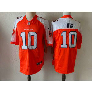 Nike Broncos 10 Nix Thanksgiving Day Orange F.U.S.E. Vapor Limited Men Jersey