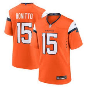 Nike Broncos 15 Bonitto Orange Vapor Untouchable Limited Men Jersey