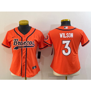 Nike Broncos 3 Russell Wilson Orage Vapor Baseball Limited Women Jersey Nike Broncos 3 Russell Wilson Orage Vapor Baseball Limited Women Jersey
