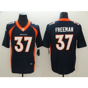 Nike Broncos 37 Freeman Blue Vapor Untouchable Limited Men Jersey