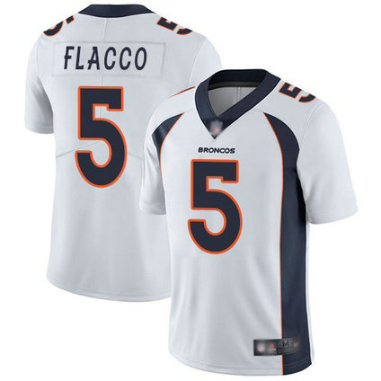 Nike Broncos 5 Joe Flacco White Vapor Untouchable Limited Jersey