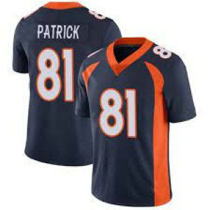 Nike Broncos 81 Tim Patrick Blue Vapor Untouchable Limited Men Jersey