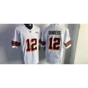 Nike Browns 12 Shedeur Sanders White F.U.S.E. Vapor Limited Men Jersey Nike Browns 12 Shedeur Sanders White F.U.S.E. Vapor Limited Men Jersey