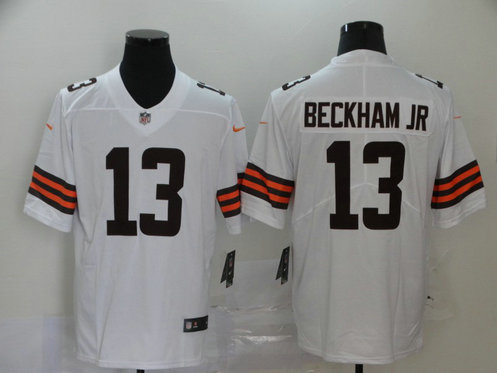 Nike Browns 13 Odell Beckham Jr. White 2020 New Vapor Untouchable Limited Jersey Nike Browns 13 Odell Beckham Jr. White 2020 New Vapor Untouchable Limited Jersey
