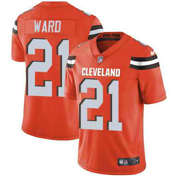 Nike Browns 21 Denzel Ward Orange Vapor Untouchable Limited Jersey Nike Browns 21 Denzel Ward Orange Vapor Untouchable Limited Jersey