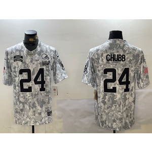 Nike Browns 24 Nick Chubb Arctic Camo 2024 F.U.S.E. Salute to Service Limited Men Jersey Nike Browns 24 Nick Chubb Arctic Camo 2024 F.U.S.E. Salute to Service Limited Men Jersey