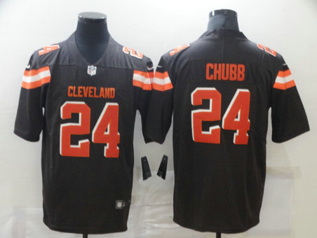 Nike Browns 24 Nick Chubb Brown Vapor Untouchable Limited Jersey Nike Browns 24 Nick Chubb Brown Vapor Untouchable Limited Jersey