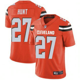Nike Browns 27 Kareem Hunt Orange Vapor Untouchable Limited Men Jersey Nike Browns 27 Kareem Hunt Orange Vapor Untouchable Limited Men Jersey