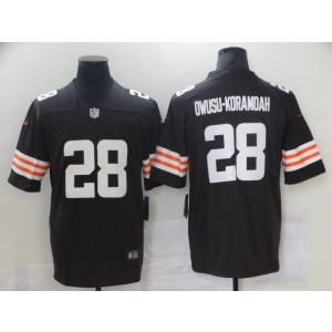 Nike Browns 28 Jeremiah Owusu-Koramoah 2021 Draft Brown Vapor Limited Men Jersey Nike Browns 28 Jeremiah Owusu-Koramoah 2021 Draft Brown Vapor Limited Men Jersey
