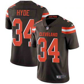 Nike Browns 34 Carlos Hyde Brown Vapor Untouchable Limited Men Jersey Nike Browns 34 Carlos Hyde Brown Vapor Untouchable Limited Men Jersey