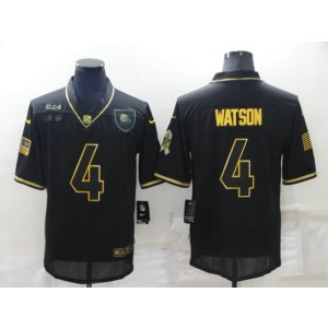 Nike Browns 4 Deshaun Watson Black Gold Vapor Limited Men Jersey Nike Browns 4 Deshaun Watson Black Gold Vapor Limited Men Jersey